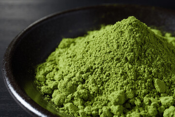 抹茶　木目背景イメージ