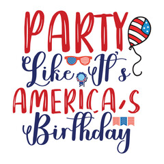 4th July shirt design Print template happy independence day American typography design.