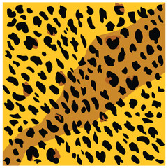 Big cat fur pattern. Decorative tiger pattern seamless vector illustration. Elegant and stylish background for fabric clothes.	