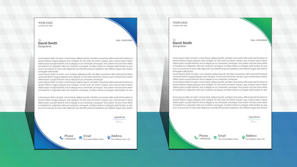 business letterhead design. corporate modern letterhead template. professional letter head design.