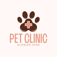 pet shop vector logo, dog and cat grooming suitable for company symbol