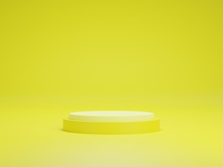 display stand yellow