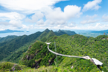 views of langkawi sky bridge, malaysia