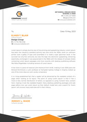 Modern creative business A4 letterhead template