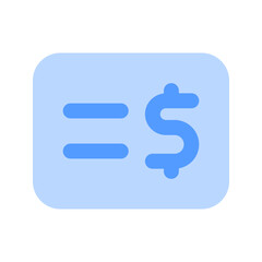 bank check duotone icon