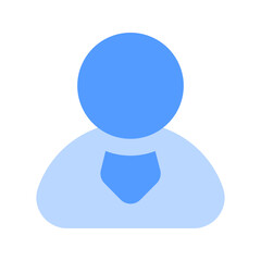 businessman duotone icon