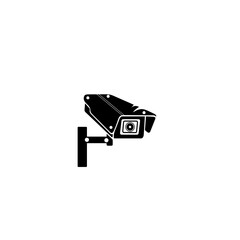 Security camera flat icon.Fixed CCTV, Security Camera Icon illustration Template Illustration Design.