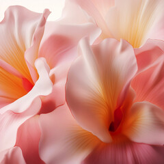 the delicate petals and organic shapes