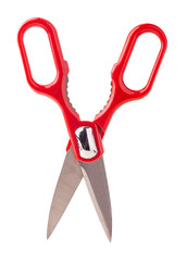 Red kitchen scissors