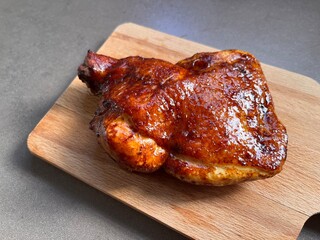 Grilled Chicken Chop on a Chopping Board