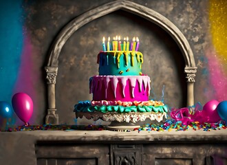 Gothic birthday background