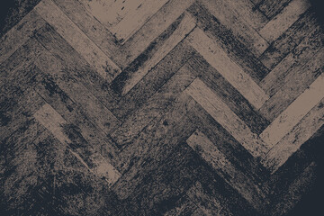 Wood plank background. Wooden parquet herringbone. Vector Illustration