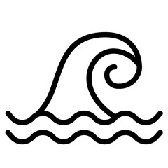 Obraz premium waves, tsunami, disaster tsunami vector