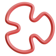 Naklejka premium Line.3D render