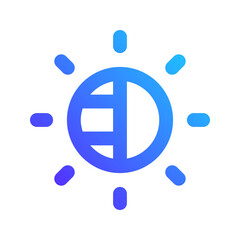 brightness gradient icon
