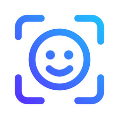 face detection gradient icon