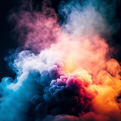 Colorful smoky background