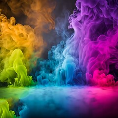 Colorful smoky background