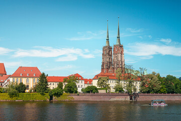 Fototapeta na wymiar The Cathedral of St. John the Baptist in Wroclaw