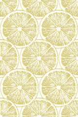 pattern with slices of lemon