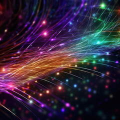 Fototapeta premium Network connection fiber optic, Abstract background