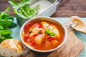 シェラカップで作る煮込み料理