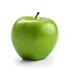Green apple isolated on white background, ai generated