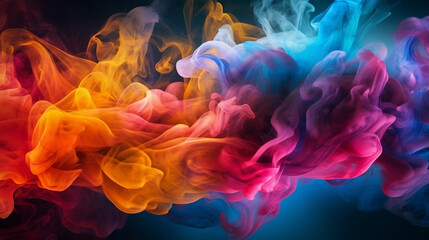 Fototapeta premium Vibrant Nebula Generative AI.