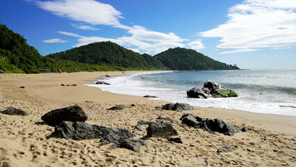 Praia do Buraco beach, Balneario Camboriu, Santa Catarina, Brazil