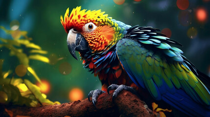 Obraz premium blue and yellow macaw