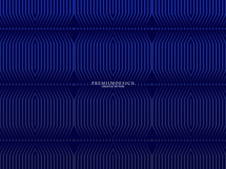 Premium background design with diagonal dark blue stripe pattern. Vector horizontal template for digital lux business banner, contemporary formal invitation, luxury voucher, prestigious gift certifica
