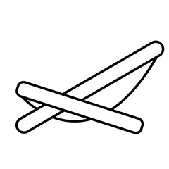 Beach chair icon