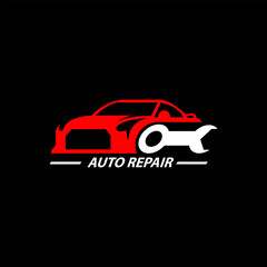Car repair service logo