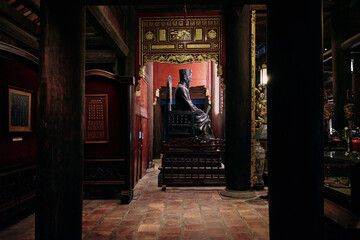 van mieu temple of literature confucius vietnam hanoi - 612418764