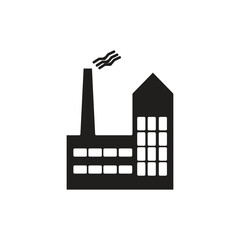 Obraz premium factory vector icon logo template