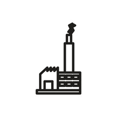 factory vector icon logo template