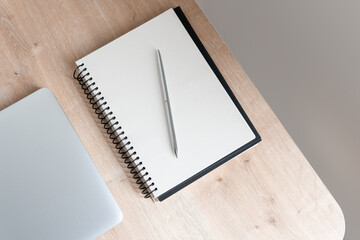 notebook and pen