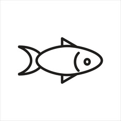fish vector icon logo template