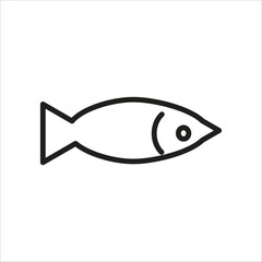 fish vector icon logo template