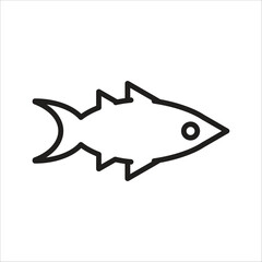 fish vector icon logo template