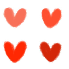 Fototapeta premium heart shaped candies orange