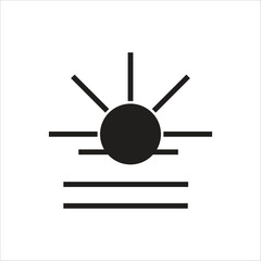 fog day vector logo icon template