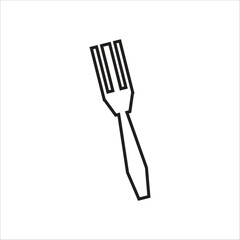 fork vector icon logo template