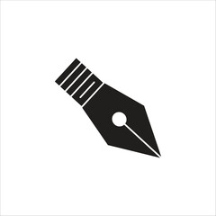 fountain pen vector icon logo template
