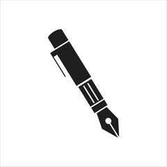 fountain pen vector icon logo template