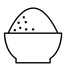 Salt in bowl icon