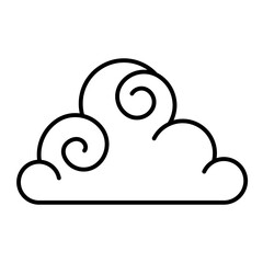 Decoration cloud icon