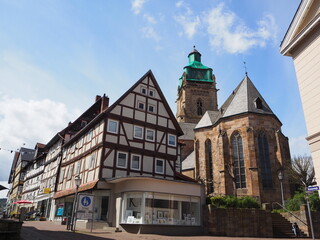 Obraz premium City view of Bad wildungen