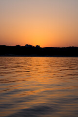 Fototapeta premium Sea sunset on the Baltic Sea in the city of Sopot Poland