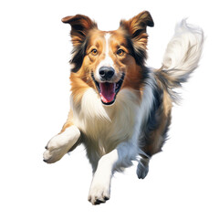 collie dog isolated